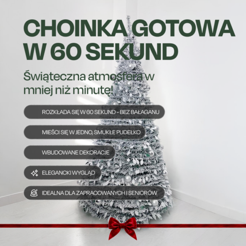 Składana choinka z gotową dekoracją - XMAS moment